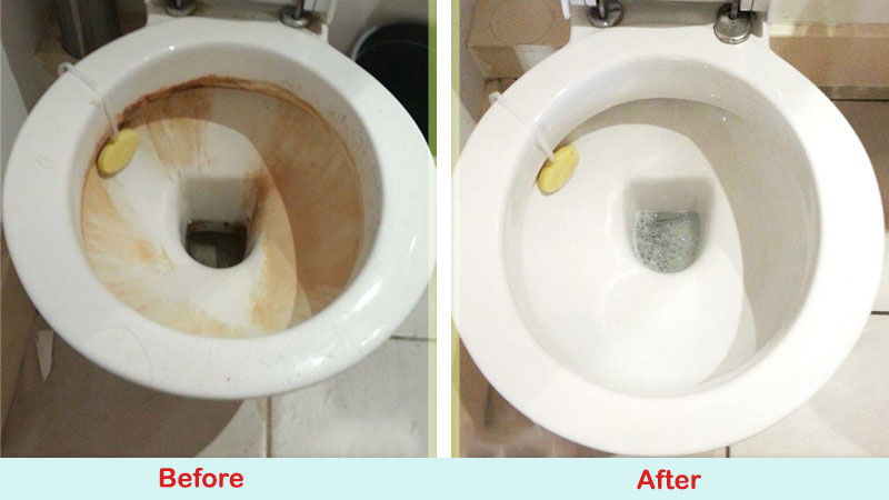 Before after toilet